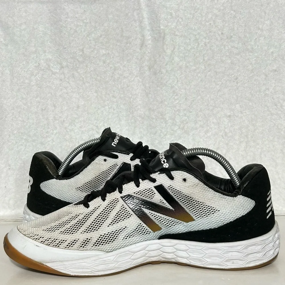 New Balance Mens Fresh Foam 80v3 White/Black Running Sneakers Shoes SZ US 10